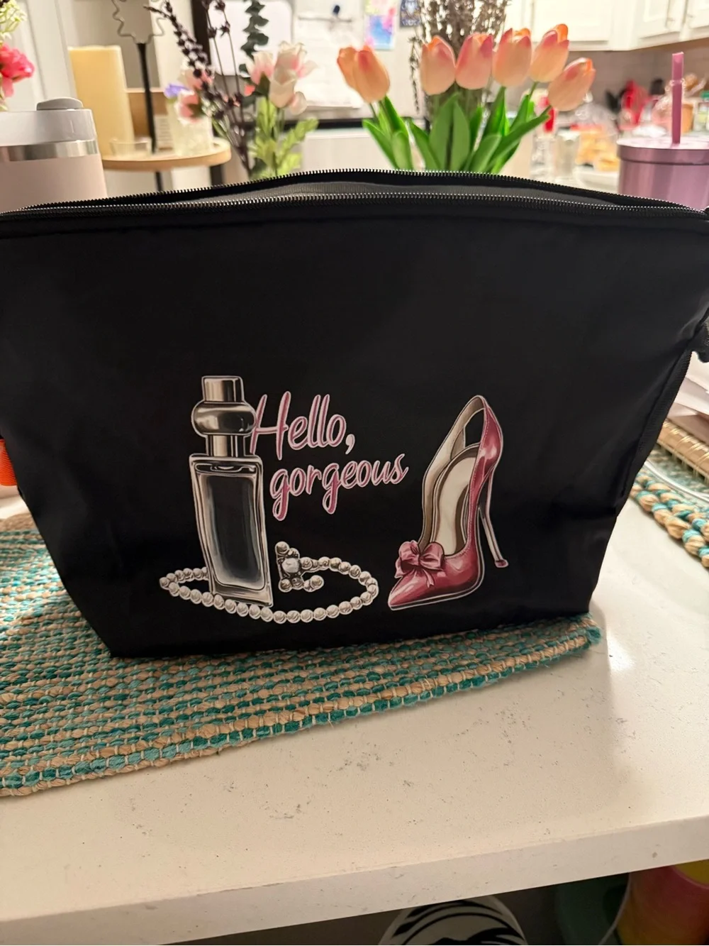 🌷NEW🌷 Gorgeous Black Cosmetic Tote - Stylish Makeup Bag cooler, or O.N BAG